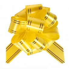 Бант-шар Золотые линии (3 см.) желтый БЛ-8003