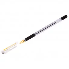 Ручка шар."MC GOLD" MC-01 чёрный 0,5мм масл. осн. с рез.уп. MunHwa