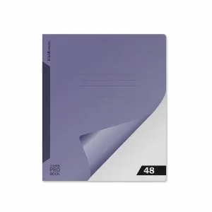 Тетрадь общая ученическая с пластиковой обложкой на скобе ErichKrause CoverProBook Reef matt индиго А5+ 48 листов клетка, 1шт 63786