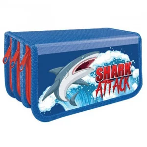 Пенал 3отдел. 190*105мм Shark attack ПО-11