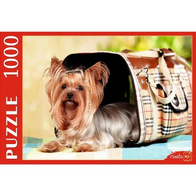 ПАЗЛЫ 1000 элементов. КБ1000-7874 СОБАЧКА В СУМОЧКЕ