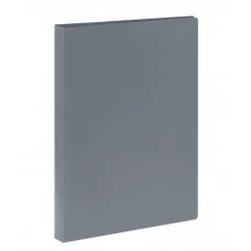 Папка с 60 вкладышами СТАММ А4, 21мм, 600мкм, пластик, серая 355638