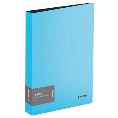 Папка с 40 вкладышами Berlingo "Instinct", 21мм, 700мкм, аквамарин 298238