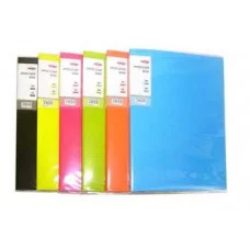 Папка на 30 карманов А4 BQ-148 "Полоска" корешок 15мм, карман с вкладышем на корешке, цвета ассорти МК-30А 306246