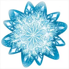Украшение на скотче"Снежинка" 079.428
