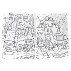 РАСКРАСКА С МАШИНКАМИ. МЕГАТАЧКИ 9785-378-34428-4