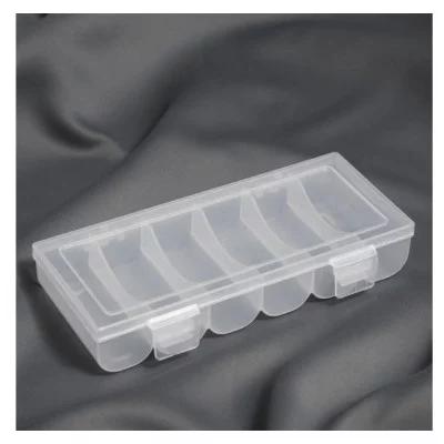 Контейнер для хранения мелочей 6 отделений 19,5*9,5*3,3см прозрачный АУ 6915384