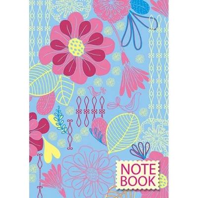 Блокнот на гребне А6 кл.48л. картон, блестки Паттерн. Сердечки 1 С0511-70