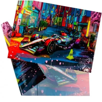 Клеенка для труда 35*50 ПВХ 140мкм "Спорткар" 2302