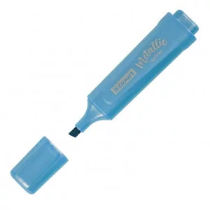 Текстовыделитель Luxor "Textliter Metallic" голубой, 1-5мм. 353211