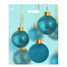 Пакет с прорубной ручкой ТИКО  Шарики в золоте 45*38 18009