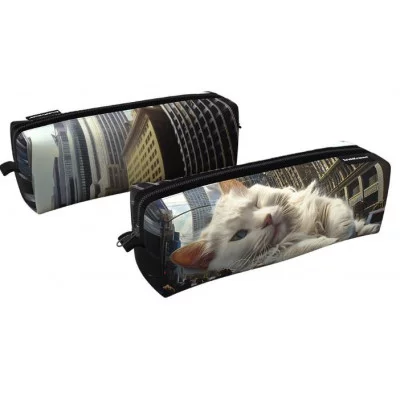 Пенал квадро ErichKrause 210x70x70мм Big City Cats 62871