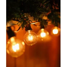 Гирлянда светодиодная. Уличная "Ретро",5 м 25 ламп теплый свет НГУ-0047