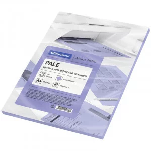 Бумага цветная OfficeSpace pale А4, 80г/м2, 50л. фиолетовый 245190