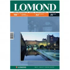 Бумага А4 для стр. принтеров Lomond, 160г/м2 100л мат.одн. Lomond 024658