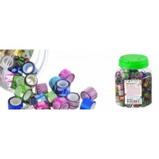 Лента клейкая M-4301Т декоративная цв. с блёст, 1шт размером 1,2 см х 1 метр, микс