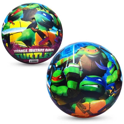 Мяч пвх 23 см "Черепашки-ниндзя" полноцвет, в сетке  FD-9(TMNT)