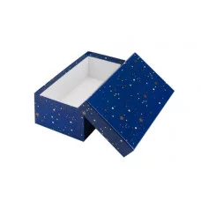 Коробка прямоугольная подарочная Звездная ночь 28,5 х 18,5 х 12 см РазборПП-4535
