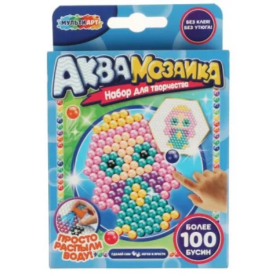 Аквамозаика 100 бусин принцесса МУЛЬТИ АРТ  AB-100PRIN
