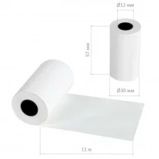 Чековая лента для МОБИЛЬНЫХ КАСС ТЕРМО 57мм (диаметр 30 мм,длина 13 м,втулка 12 мм) 1шт  