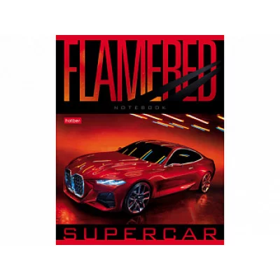 Тетрадь 48л А5ф ЛИНИЯ 65г/кв.м на скобе 5 диз.в блоке скругл.углы серия  -REDsupercar- ТЛ5062