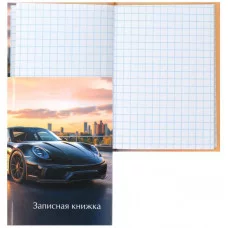 Книжка записная А7 75*105 64л клетка склейка тв обл 7Бц KLERK Lux avto 241619