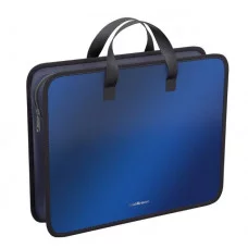 Папка пластиковая для творчества ErichKrause Matt Ice Metallic, A4+, синий 54998