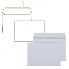 Конверты C5 (162х229 мм), отрывная полоса, белые, цена за 1шт., внутренняя запечатка, С5.01С 128289