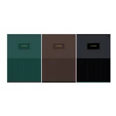 Тетрадь 96л., А4, клетка BG "Minimal", глянцевая ламинация, тиснение фольгой 378738