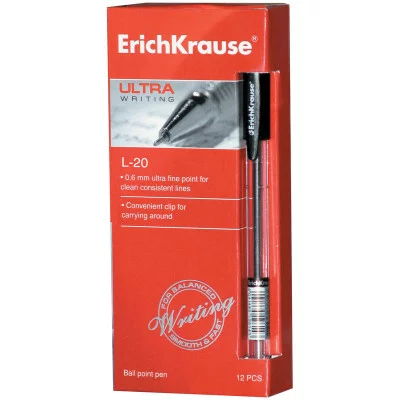 Ручка шариковая ErichKrause ULTRA-20 Stick Classic 0.7, Super Glide Technology, цвет чернил черный 1шт 13876