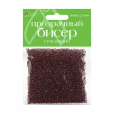 Бисер круглый прозрачный 2мм 60г, лиловый №12 2-373/12 Альт 364226