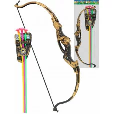Лук 42,2×10×3 см стрелы на присосках 3 шт.,колчан,в пак. 2280647