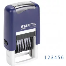 Нумератор 6-разрядный STAFF, оттиск 22х4 мм, "Printer 7836", 237434