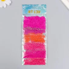 Бисер круглый "От розового до красного" 6 цветов х 10 грамм   6074987