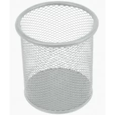 Подставка настольная "Стакан круглый" сетчатый металический серый DEVENTE 4104016