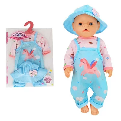 Одежда для пупса "Пегас" комбензон, кофта, панама 6961644