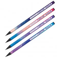 Карандаш ч/г Berlingo "Universe" HB, черное дерево, круглый, заточен., ассорти 320764