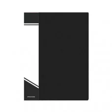 Папка с файлами inФОРМАТ 20 файлов А5 черный пластик карман 065714