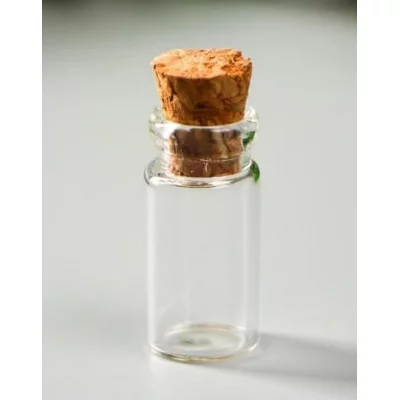 Баночка для хранения с пробкой, стекло, для творчества и декора, 2 мл, 2,5×1×1 см 3565092