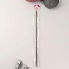 Спицы для вязания прямые сталь 35см d3,0мм (2шт) пакет АУ 744689