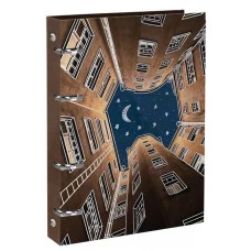 Тетрадь со см.блоком 120 л. А5+ кл. на кольцах Schoolformat НАБРОСОК ПАМЯТИ тв.обл., мат.лам., выб.УФ-лак 249332