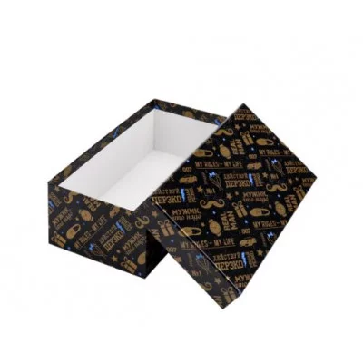 Коробка прямоугольная подарочная 1 шт Дерзкий мужчина 19 х 12 х 7,5 см РазборПП-4514