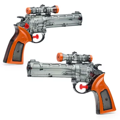 Водное оружие "Револьвер" с прицелом, в пакете (серый) 688-3