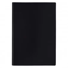 Папка с 30 вкладышами "Attomex" A4, 500 мкм, вкладыши 030 мкм, фактура "песок" непрозрачная черная 3102404