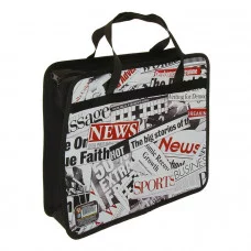 Папка детская с ручками А4 пласт. рисунком на молнии Нейтральный ПМ-А4-25