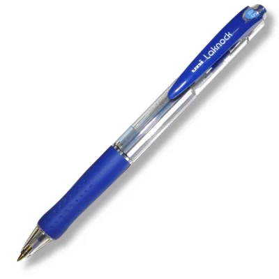 Ручка шариковая автоматическая ЮНИ SN-100, синий, 0,5мм