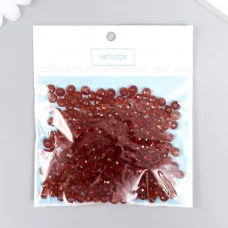 Набор бусин для творчества пластик "Кристалл с гранями винный" 20 гр 0,4х0,6х0,6 см 5131771