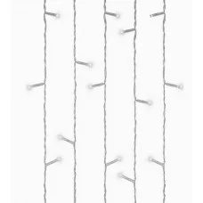 Гирлянда Занавес 1 8х1,4 м прозрачная нить 108 ламп холодный белый свет 8 режимов ГЗ-0013