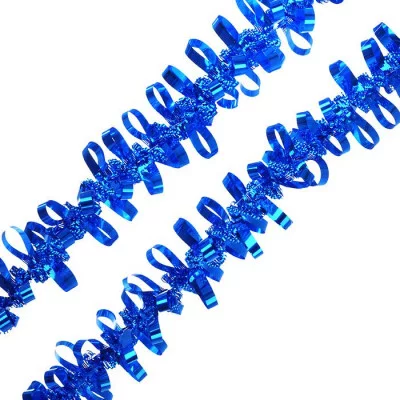 Мишура "Бантики" синяя d-45 М2504