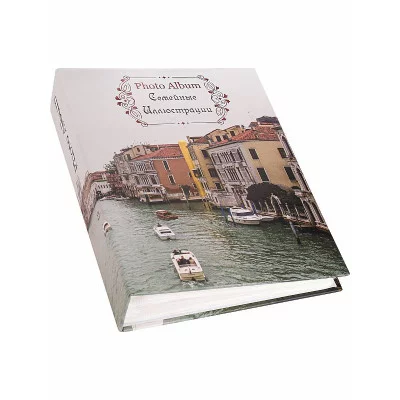 Фотоальбом на 200 фото 10*15 50л.с фольг.тисн. 17.5 x 22см"Семейные иллюстрации" ФР-1286